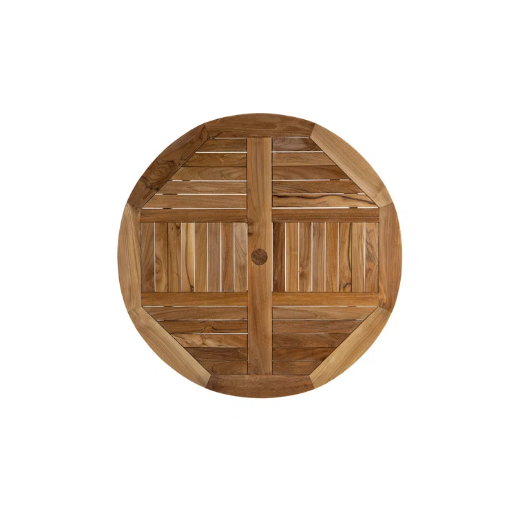 Huntington 4 - Person Round Teak Outdoor Dining Set with Cushions