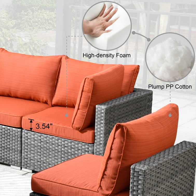 Aliva 6 - Person Outdoor Seating Group with Cushions