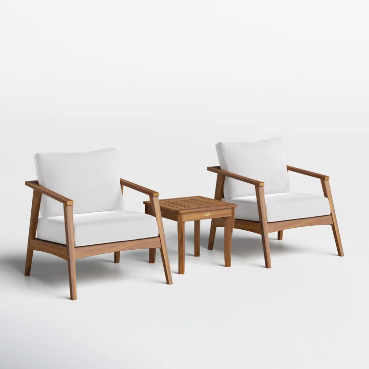 Akiva 2 - Person Outdoor Seating Group with Cushions