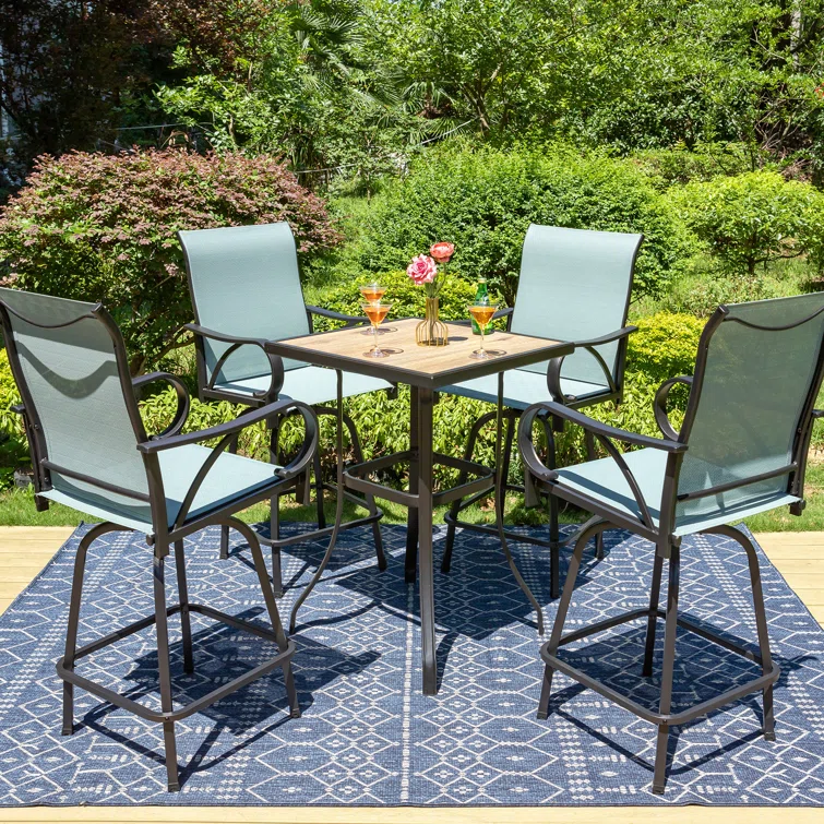 Alyne 4 - Person Square Outdoor Dining Set