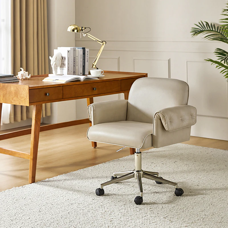Ernst Modern Fabric Leather Swivel Task Chair