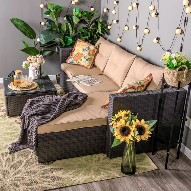 Alyah 6 - Person Outdoor Seating Group with Cushions