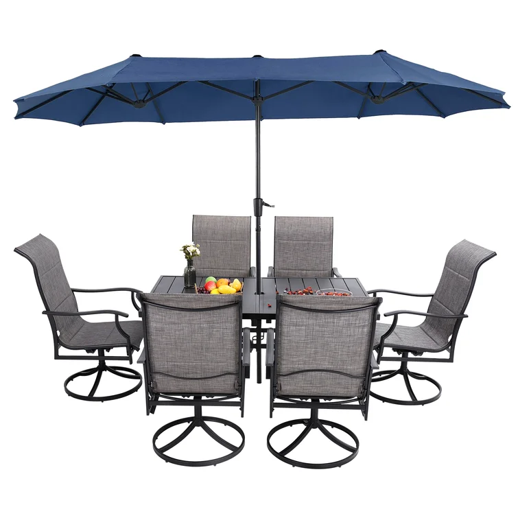 Alyah 6 - Person Rectangular Outdoor Dining Set