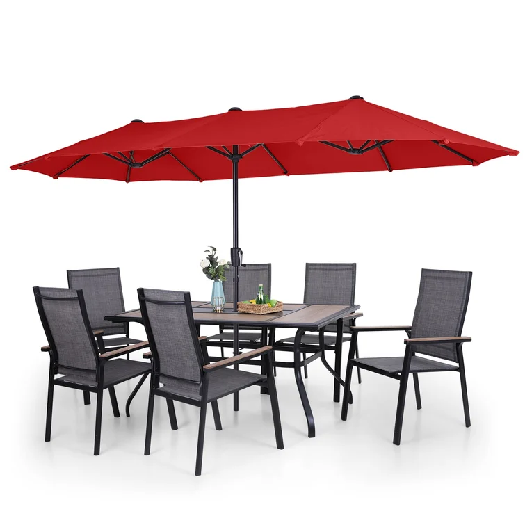 Alyah 6 - Person Rectangular Outdoor Dining Set