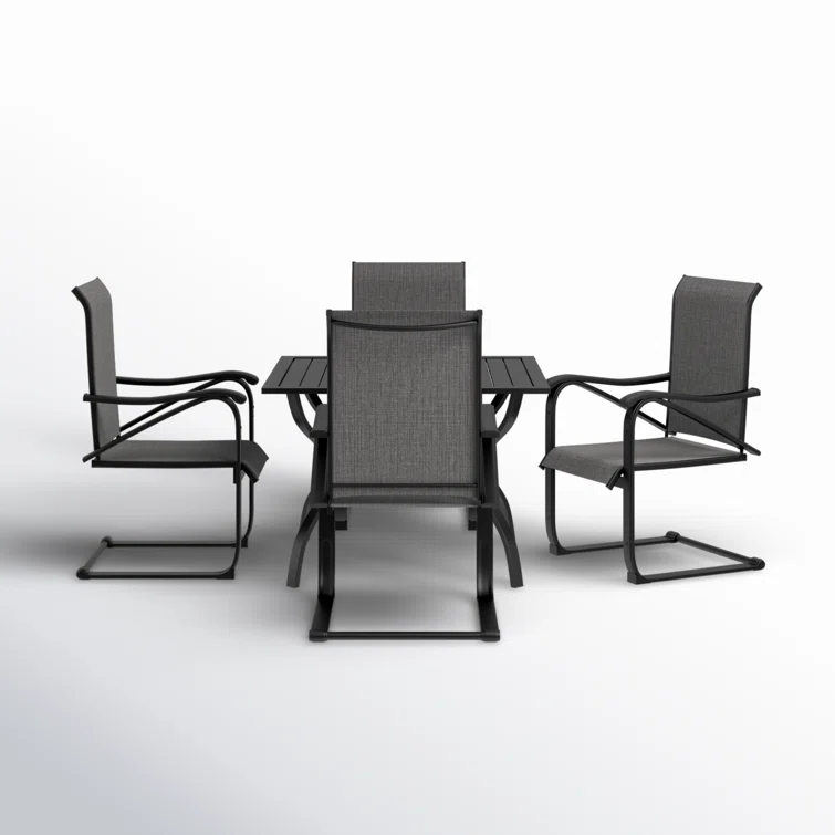 Bavan 4 - Person Square Outdoor Dining Set