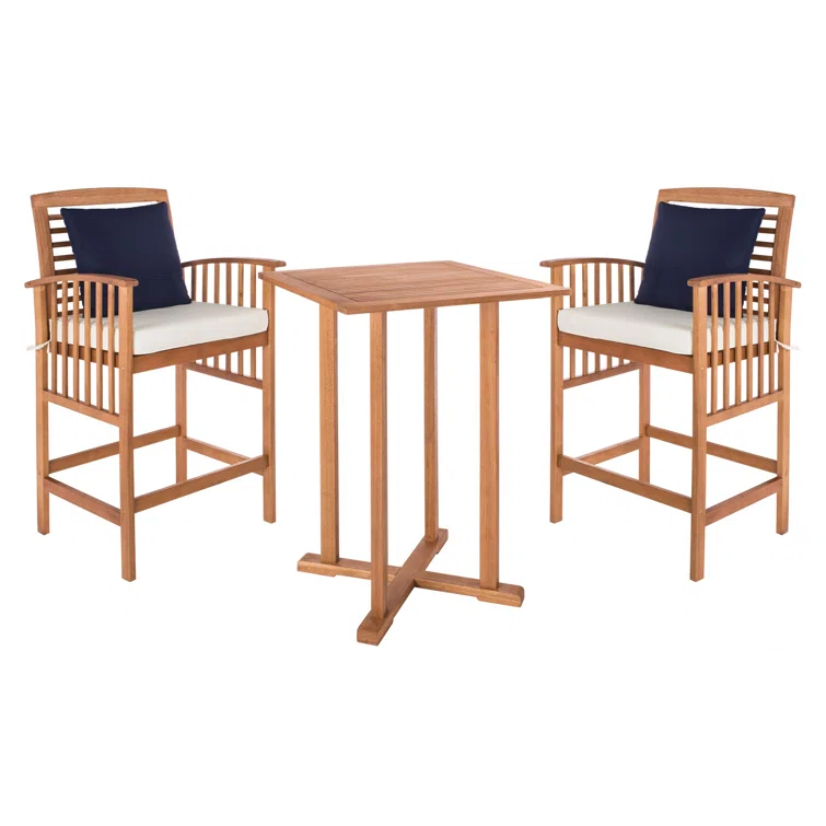 Kirsta 2 - Person Square Outdoor Dining Set with Cushions