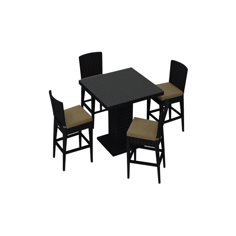 Ameer 4 - Person Square Outdoor Dining Set with Cushions