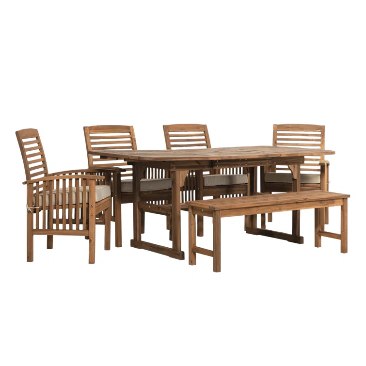 6 - Person Rectangular Outdoor Dining Set