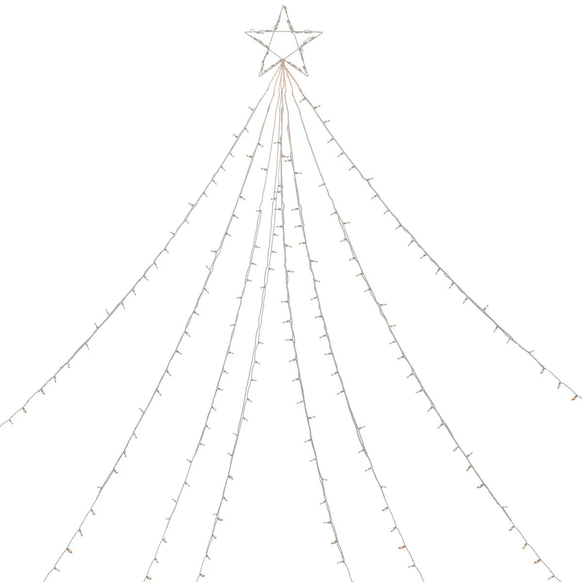 12' Clear Lighted Christmas Display Tree Outdoor Decor