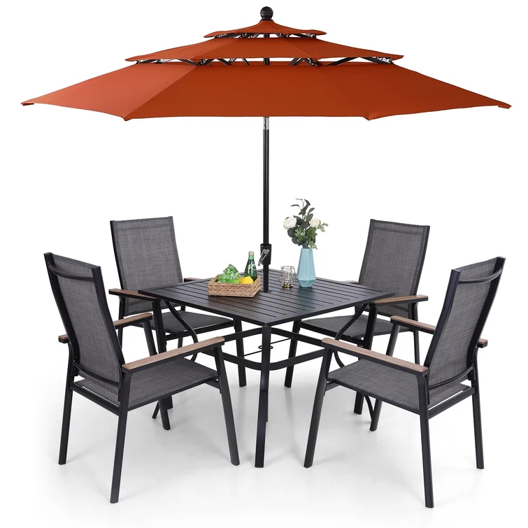 Alyah 4 - Person Square Outdoor Dining Set