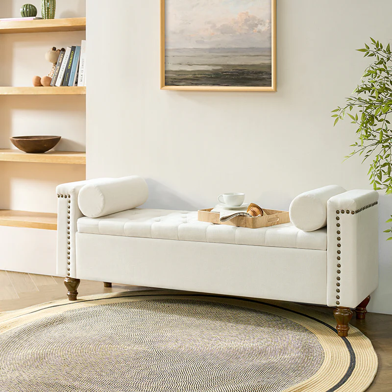 Rosana Storage Bench with Waterproof Fabric