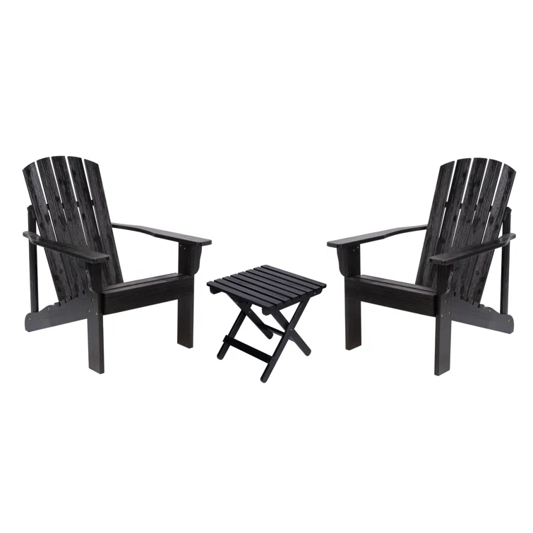 Grandview Outdoor Adirondack Chair and Side Table Set