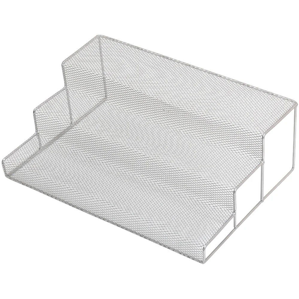 YBM Home Kitchen Mesh 3 Tier Spice Rack Step Shelf Organizer, Multipurpose,