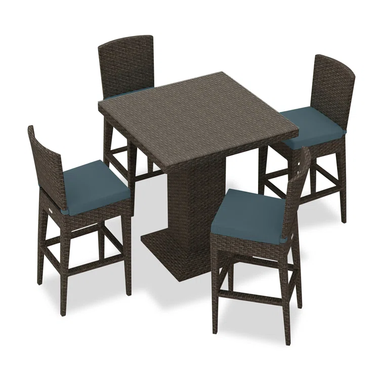 Buckholtz 4 - Person Square Outdoor Dining Set with Cushions
