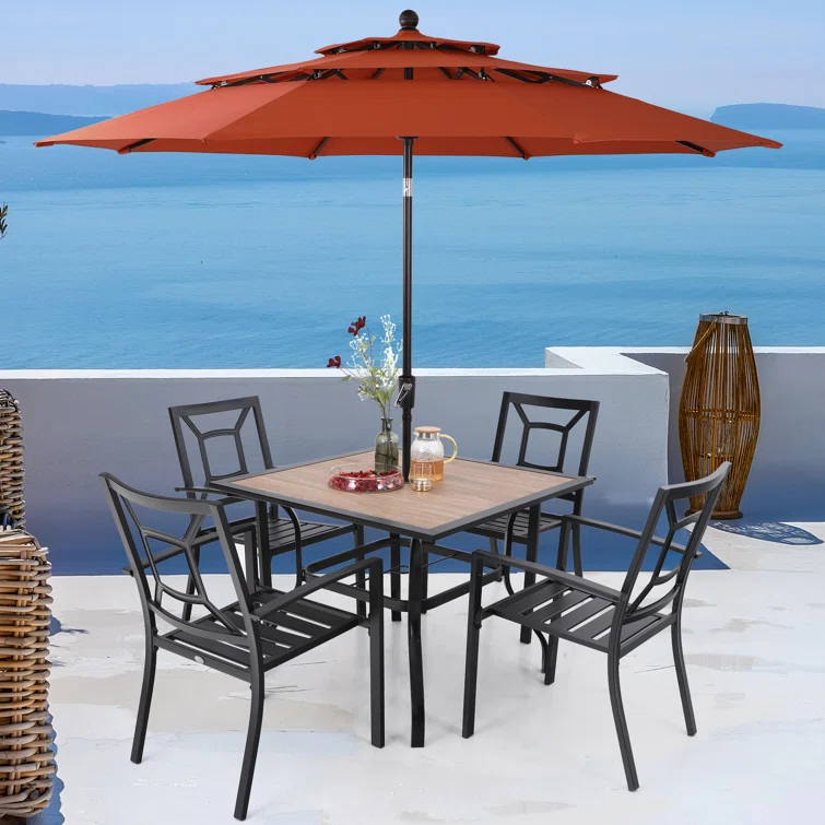 Alyah 4 - Person Square Outdoor Dining Set
