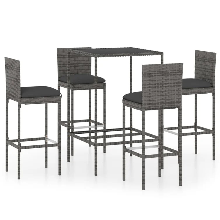 4 - Person Square Outdoor Dining Set with Cushions
