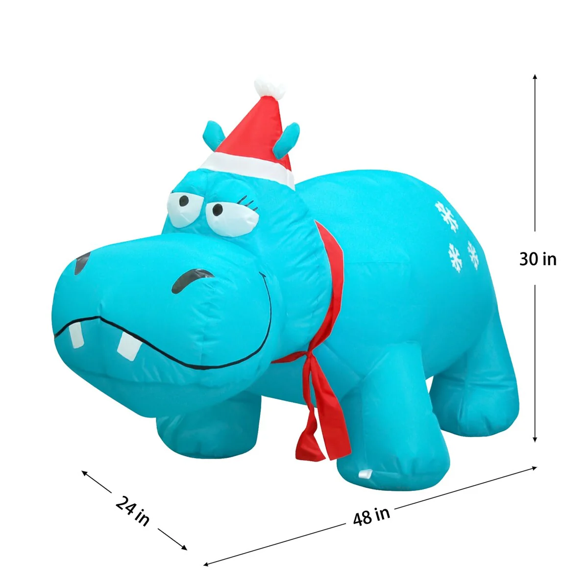 4FT Inflatable Hippo
