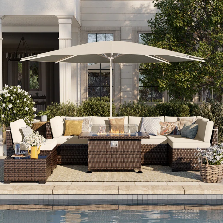 Bhairavi Outdoor Seating Group with Cushions