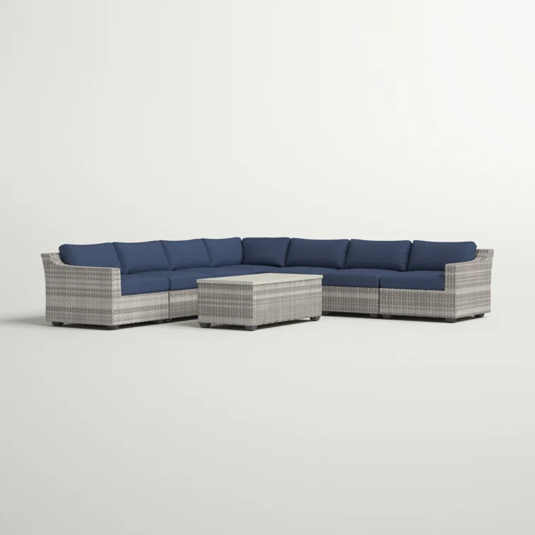 Bannister 6 - Person Outdoor Seating Group with Cushions