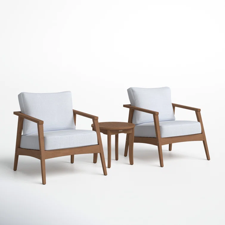 Akiva 2 - Person Outdoor Seating Group with Cushions