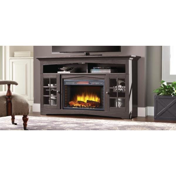 Huntley 59 in. Freestanding Electric Fireplace TV Stand in Espresso