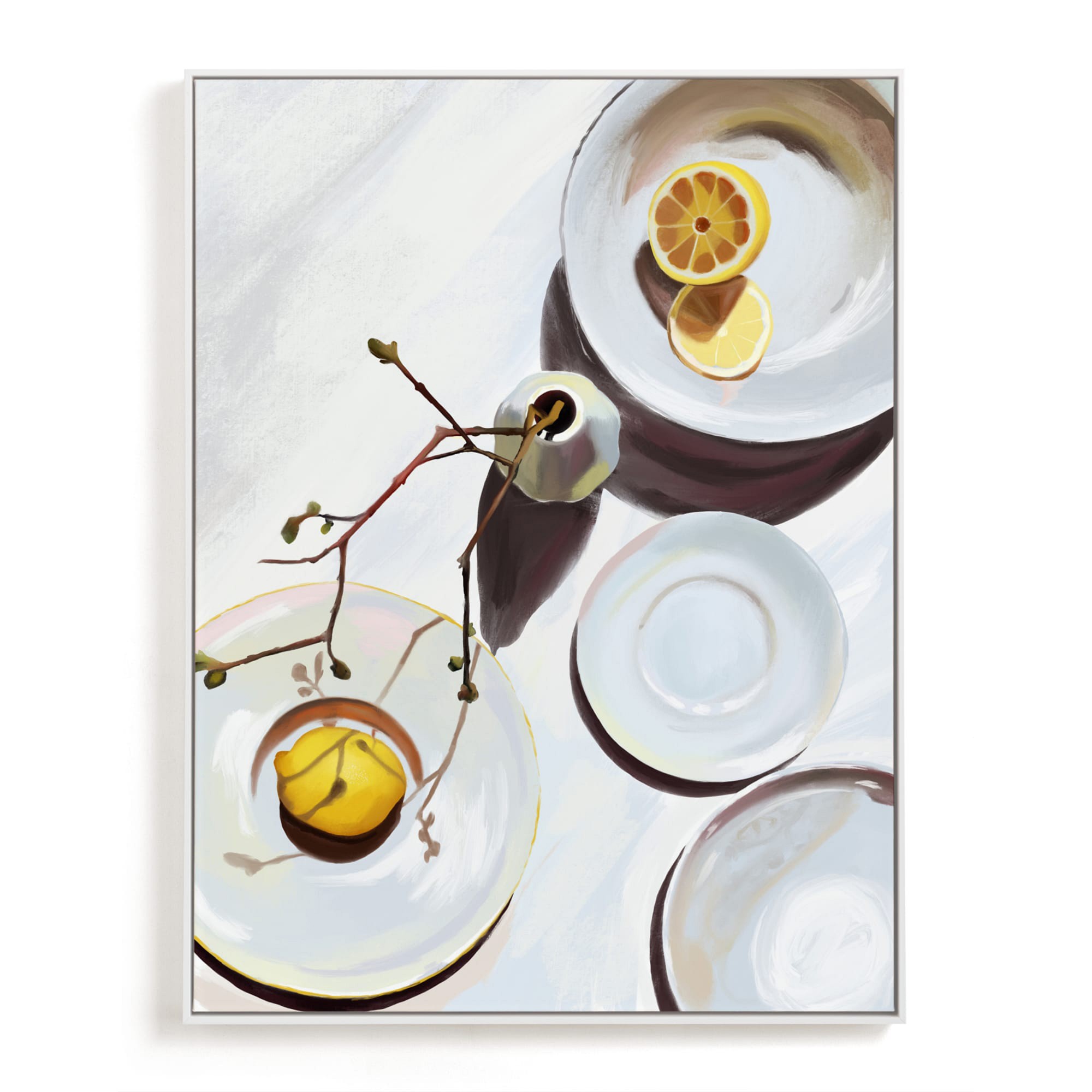 Flatlay Lemon Study No.1 Limited Edition Kitchen Art by Minted
