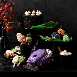 Ghostly Halloween Four- Layer Red Velvet Cake, Serves 8-10