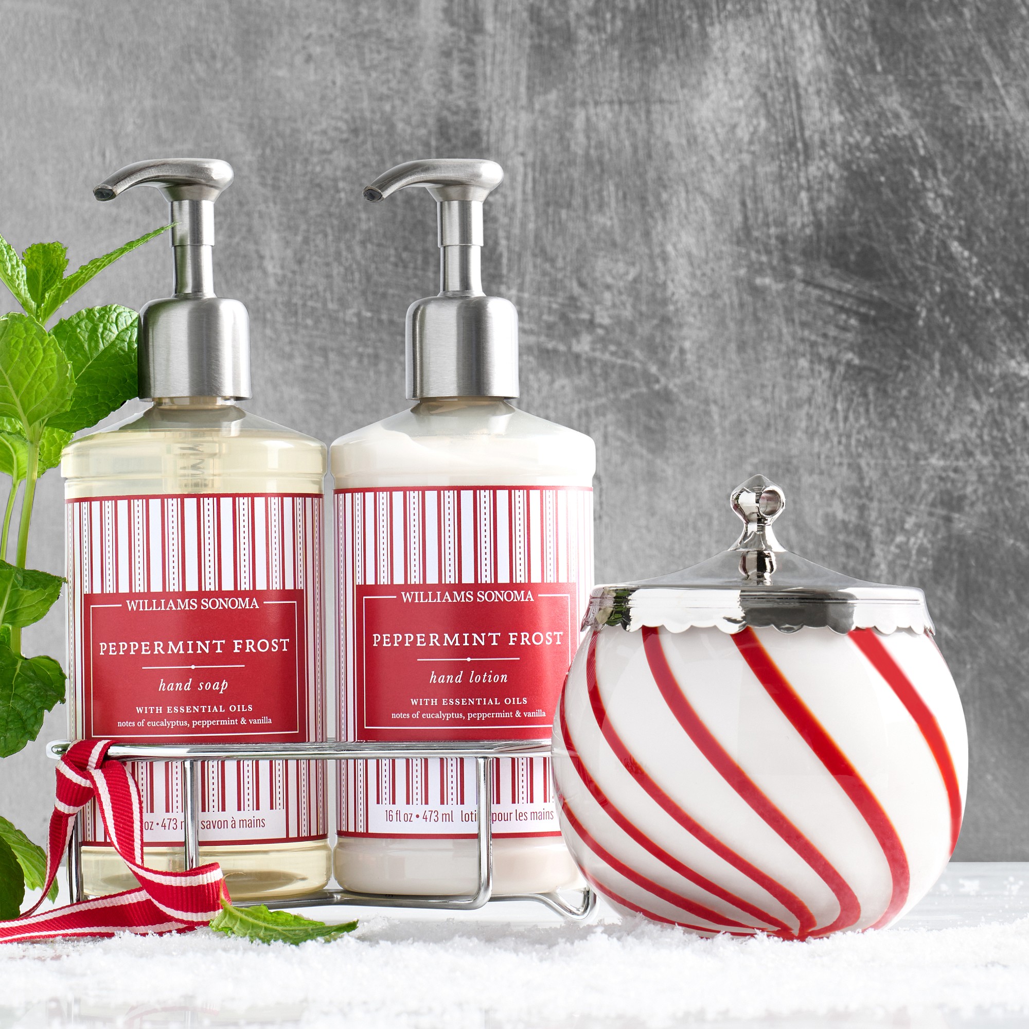Williams Sonoma Peppermint Holiday Hand Lotion