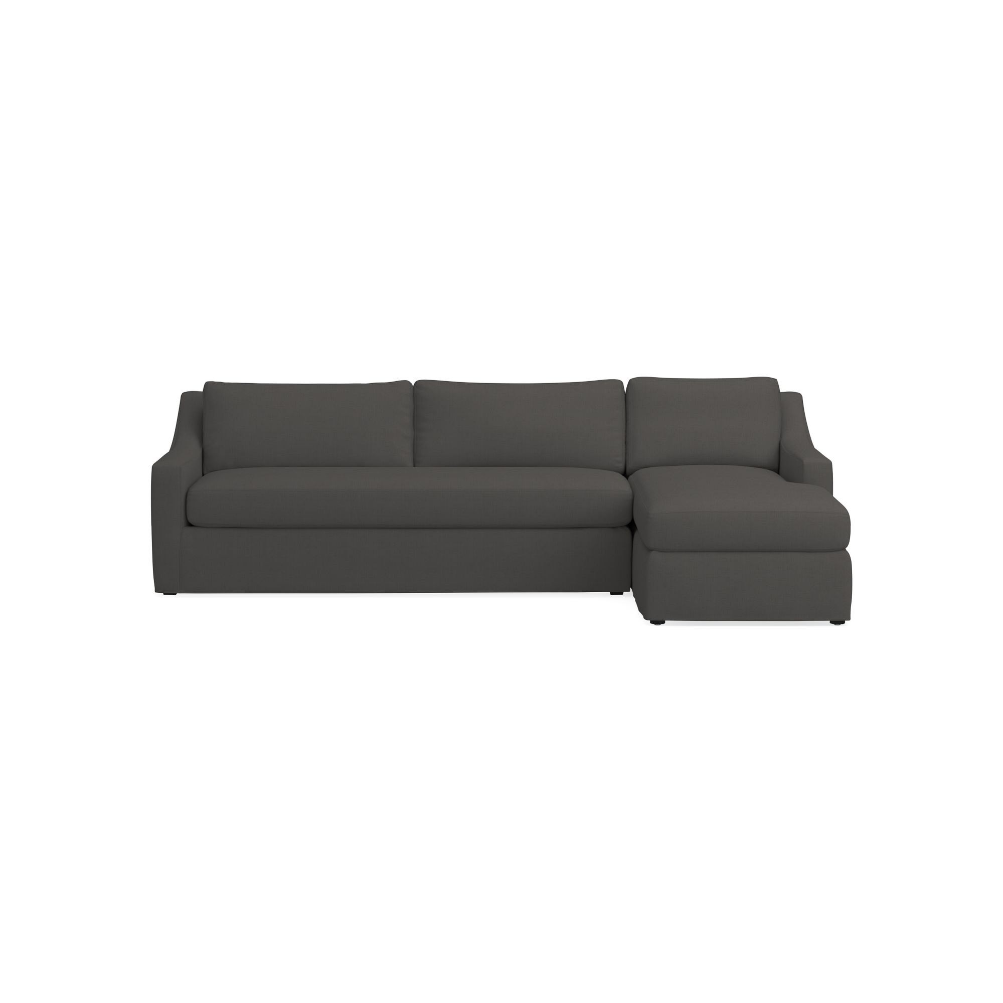 Ghent Slope Arm Slipcovered 2-Piece L-Shape Sofa with Chaise (109