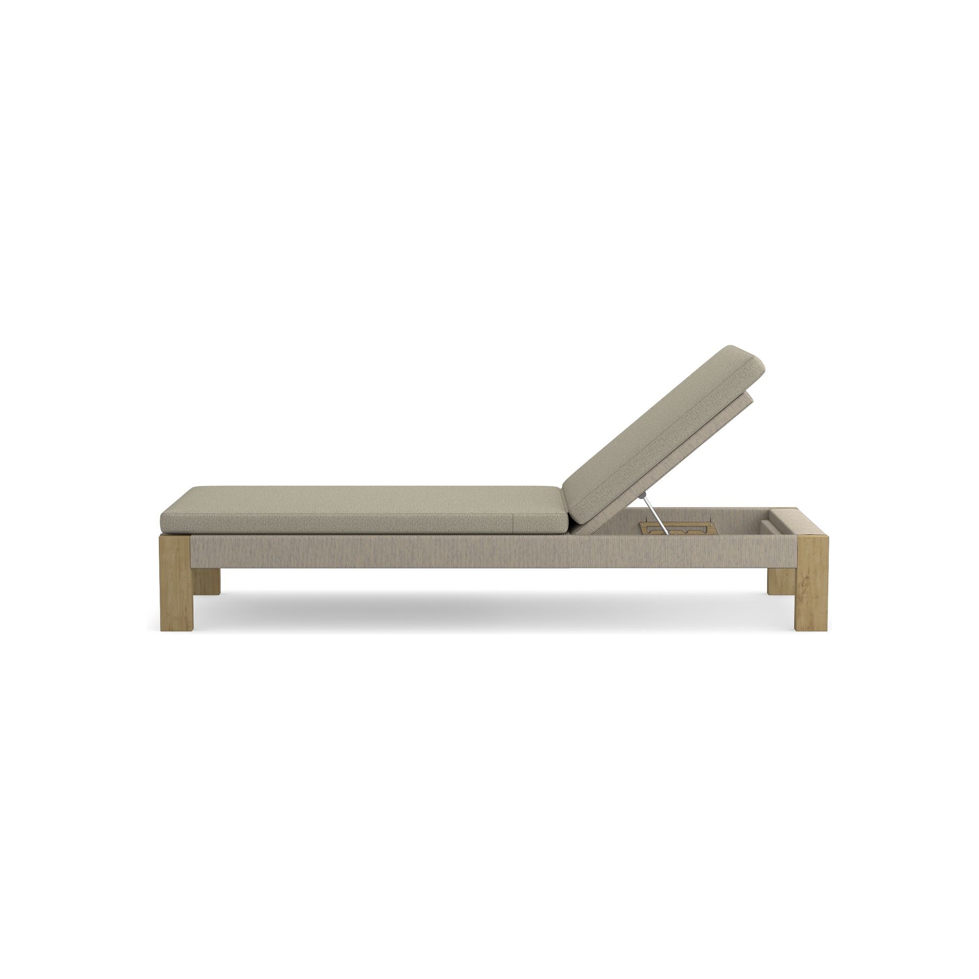 Larnaca Outdoor Teak x All-Weather Weave Chaise Cushions