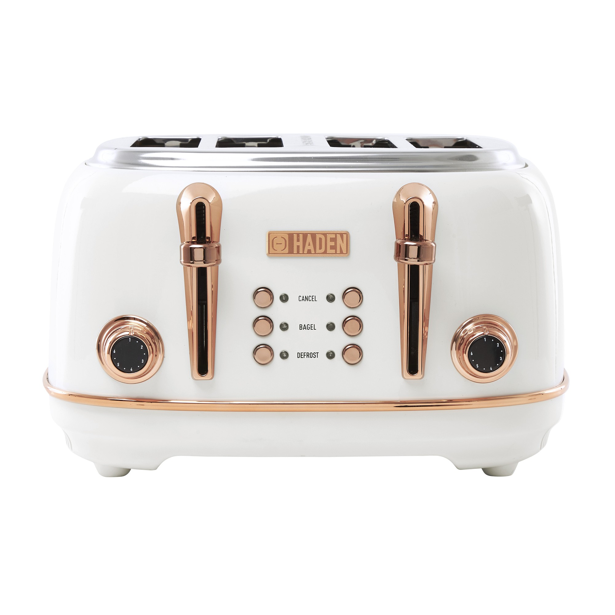 Haden Heritage 4-Slice Wide Slot Stainless Steel Toaster