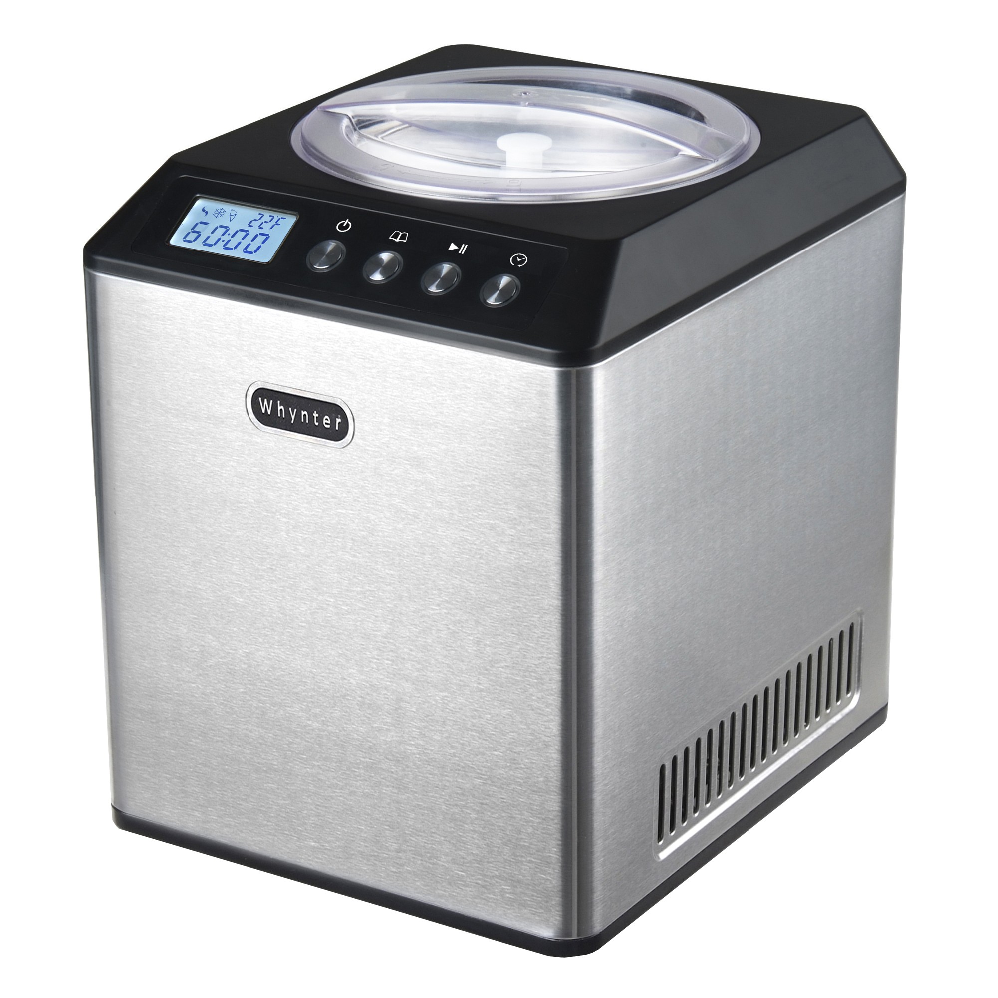Whynter Upright Automatic Compressor Ice Cream Maker with Stainless Steel Bowl