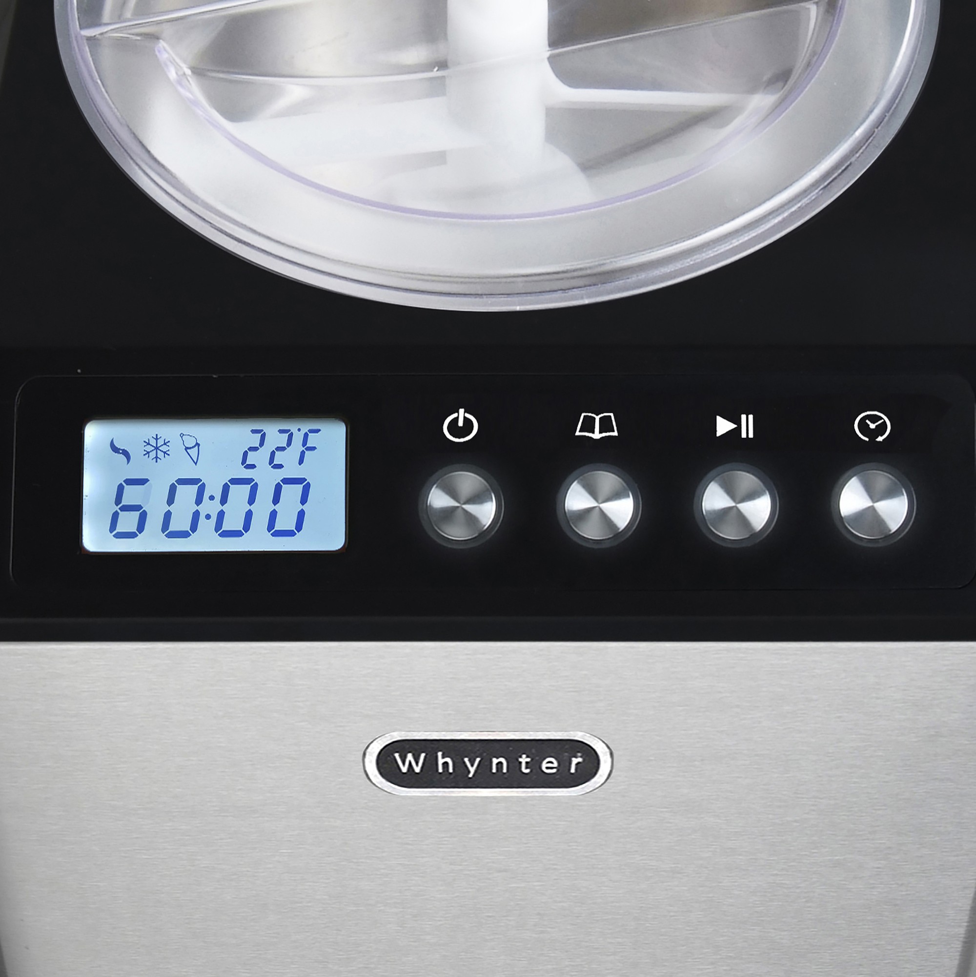 Whynter Upright Automatic Compressor Ice Cream Maker with Stainless Steel Bowl