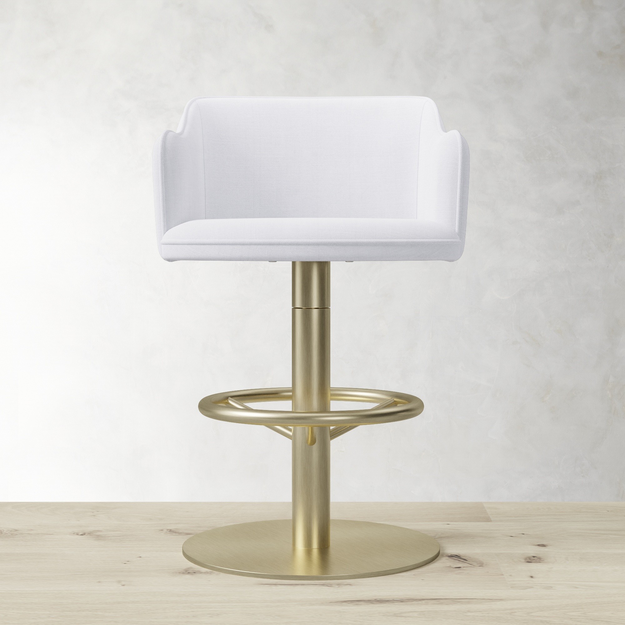 Harding Upholstered Pedestal Counter & Bar Stool