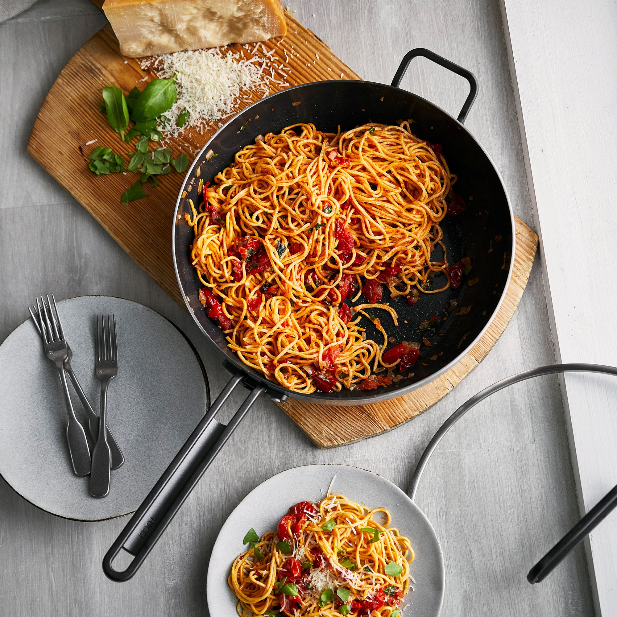 GreenPan™ Stanley Tucci™ Stainless-Steel Ceramic Nonstick Essential Stanley Pan, 6 1/2-Qt.