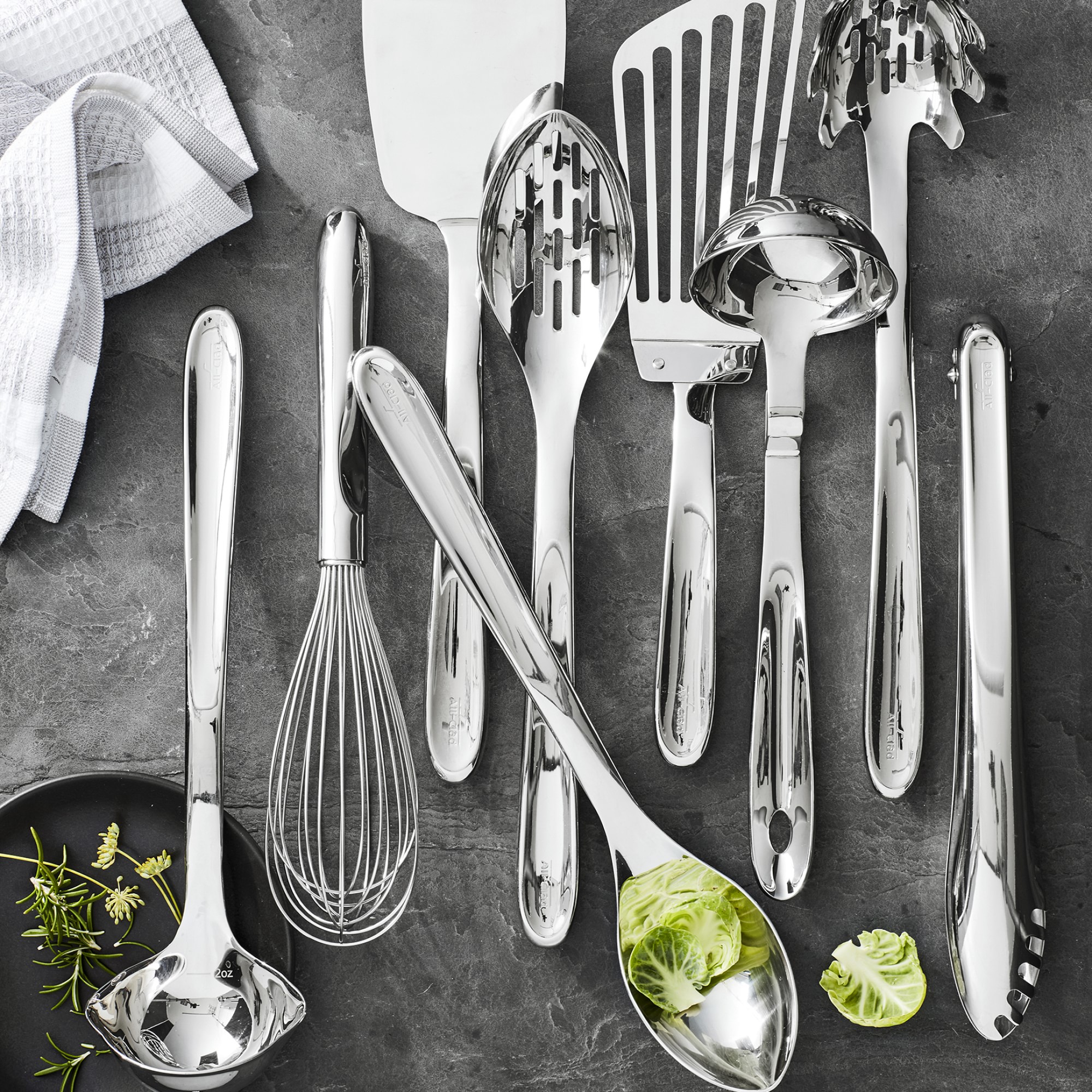 All-Clad Precision Stainless-Steel Utensils, Set of 8