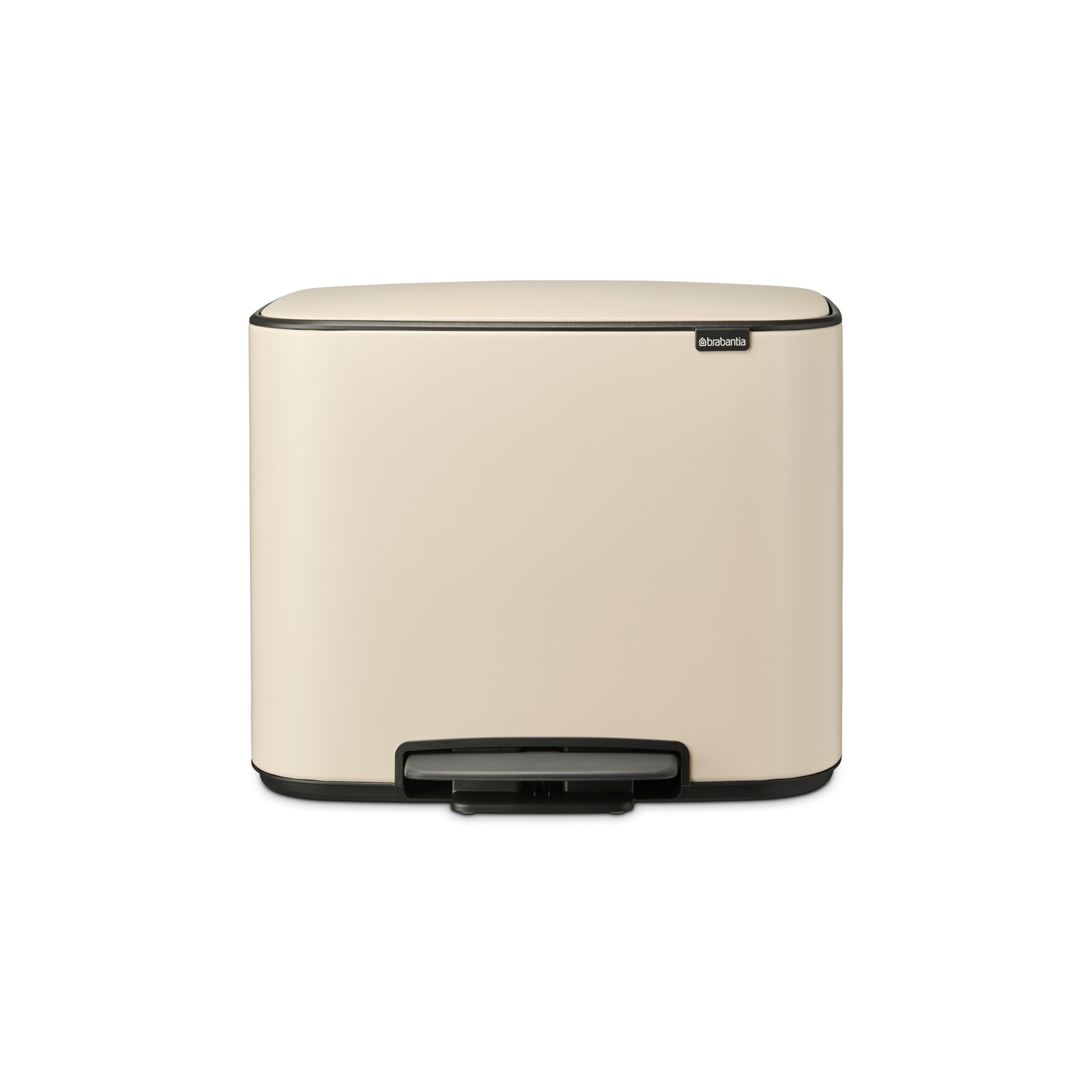 Brabantia Bo Step On Dual Compartment Recycling Trash Can, 3 + 6 Gallon