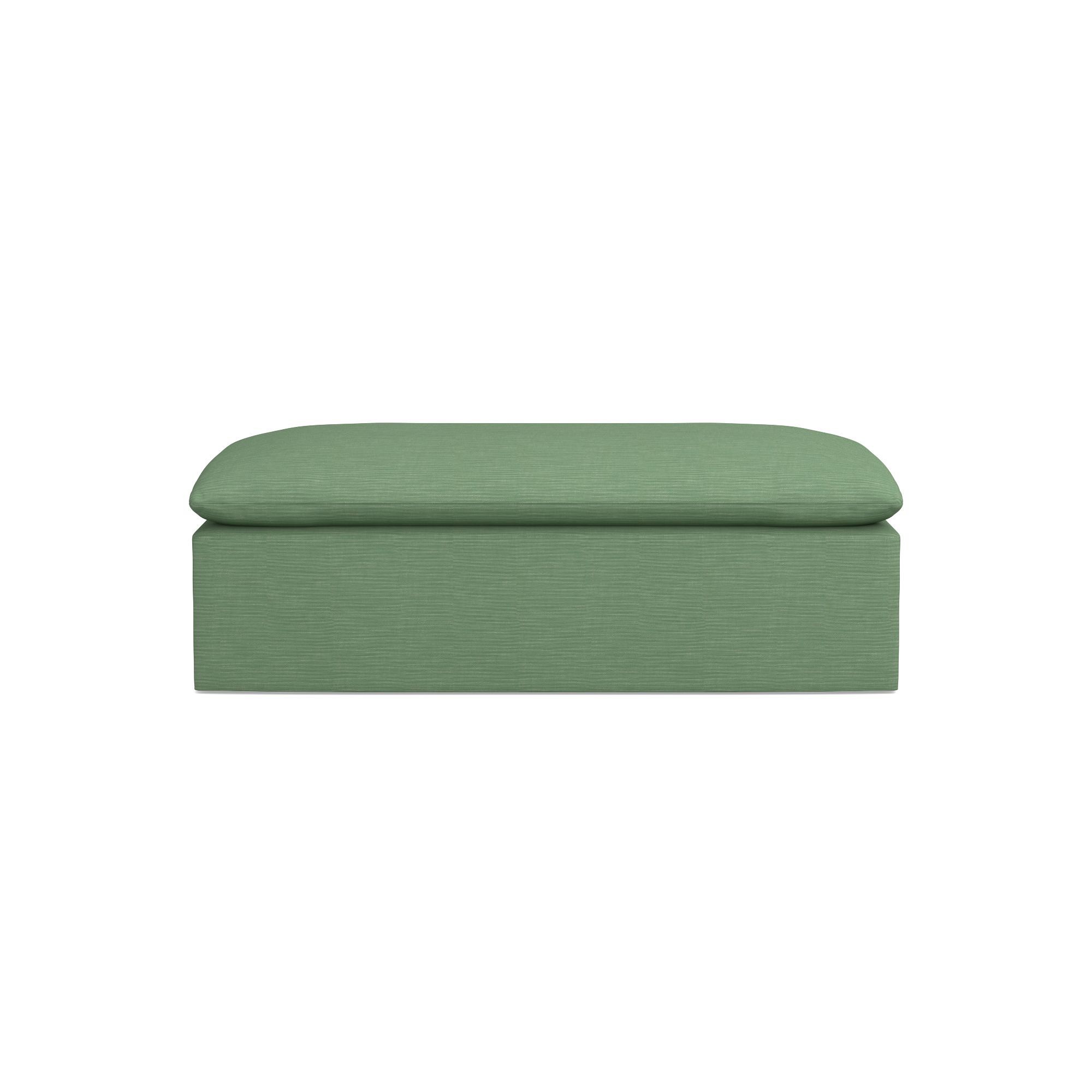 Laguna Slipcovered Coffee Table Ottoman (57