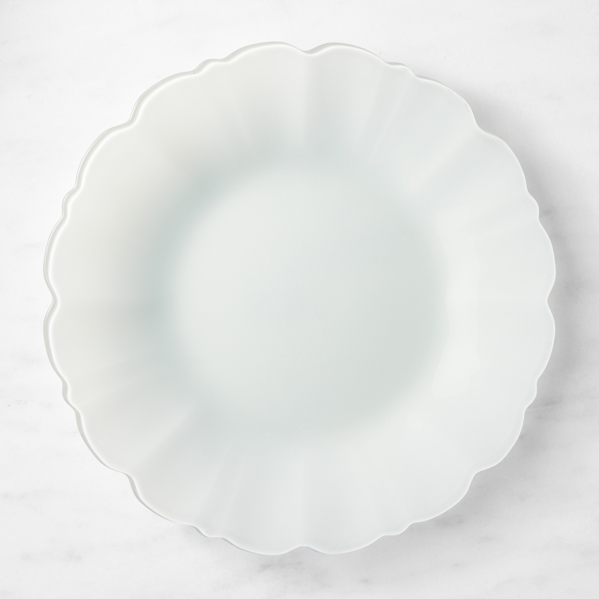 Scalloped Glass Charger
