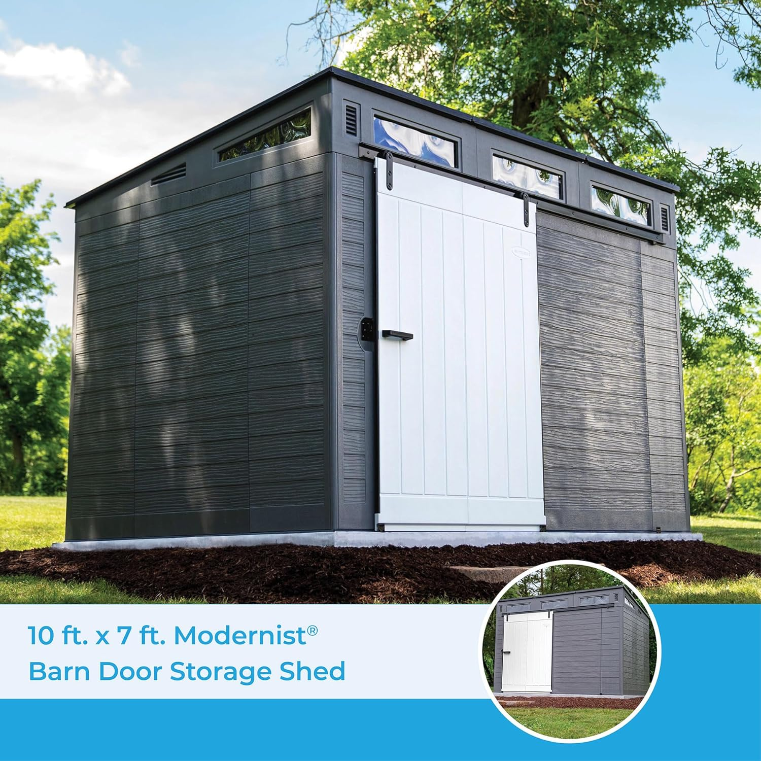 Suncast Modernist 10ft x 7ft Outdoor Storage Shed