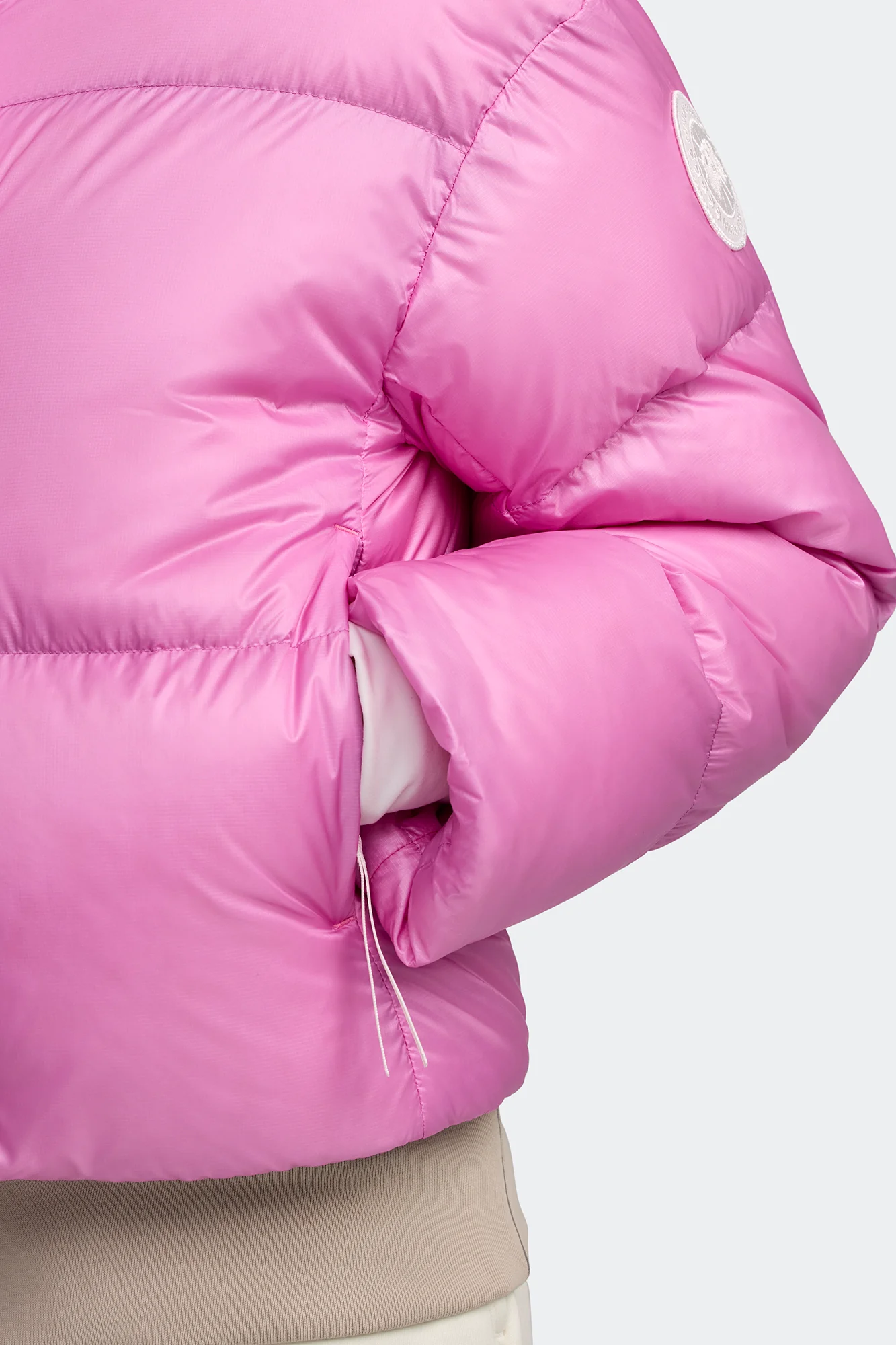 Cypress Cropped Puffer White Label