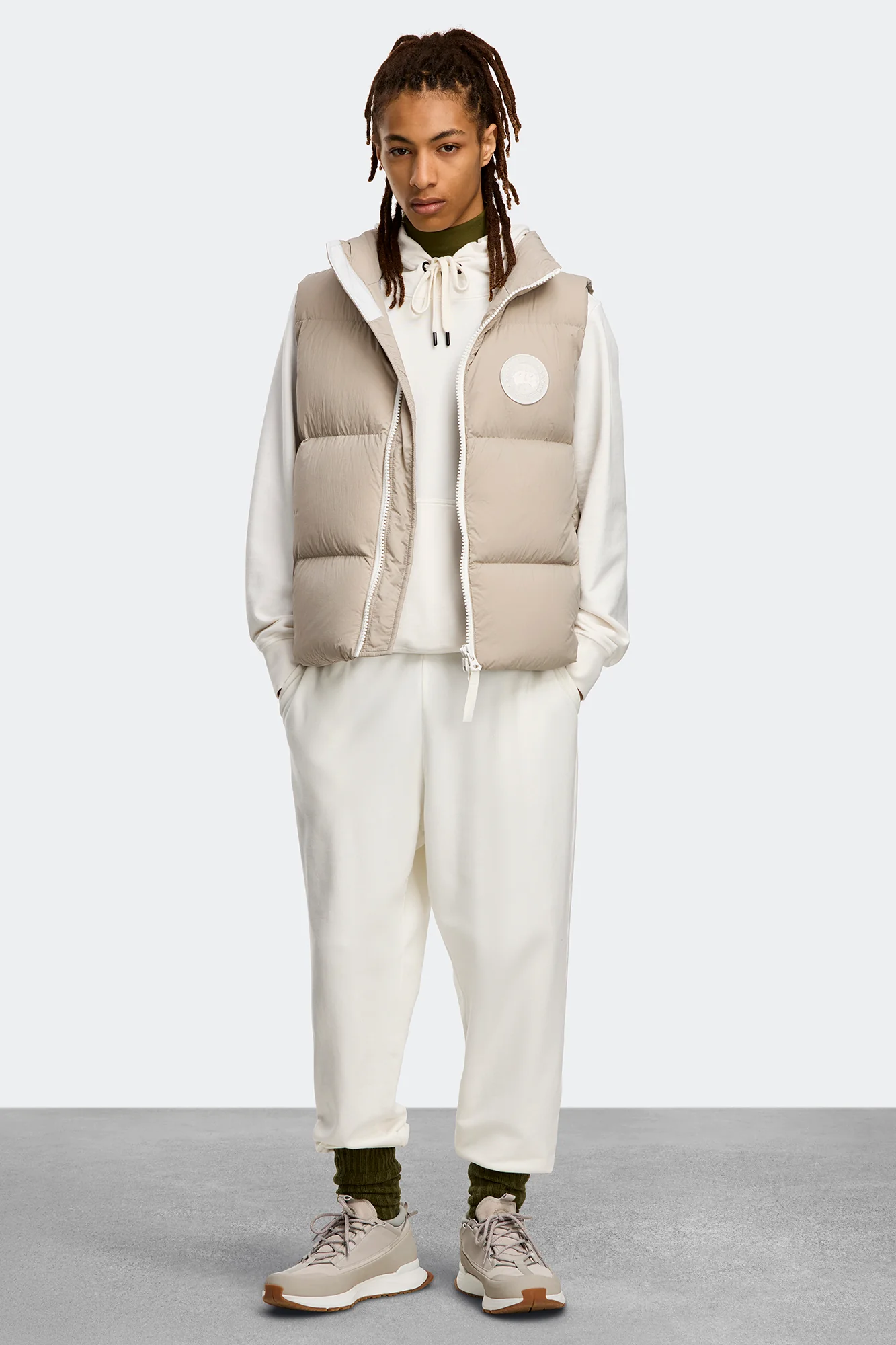 Lawrence Puffer Vest White Disc