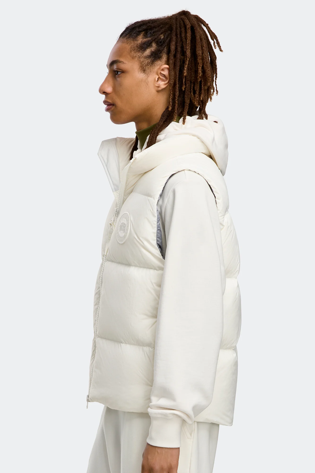 Lawrence Puffer Vest White Disc