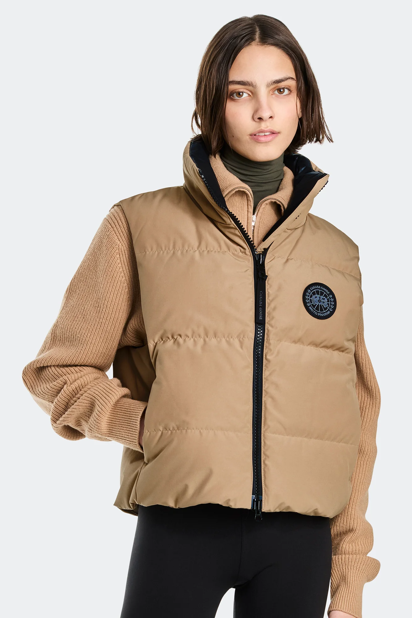 Grandview Cropped Vest Black Label