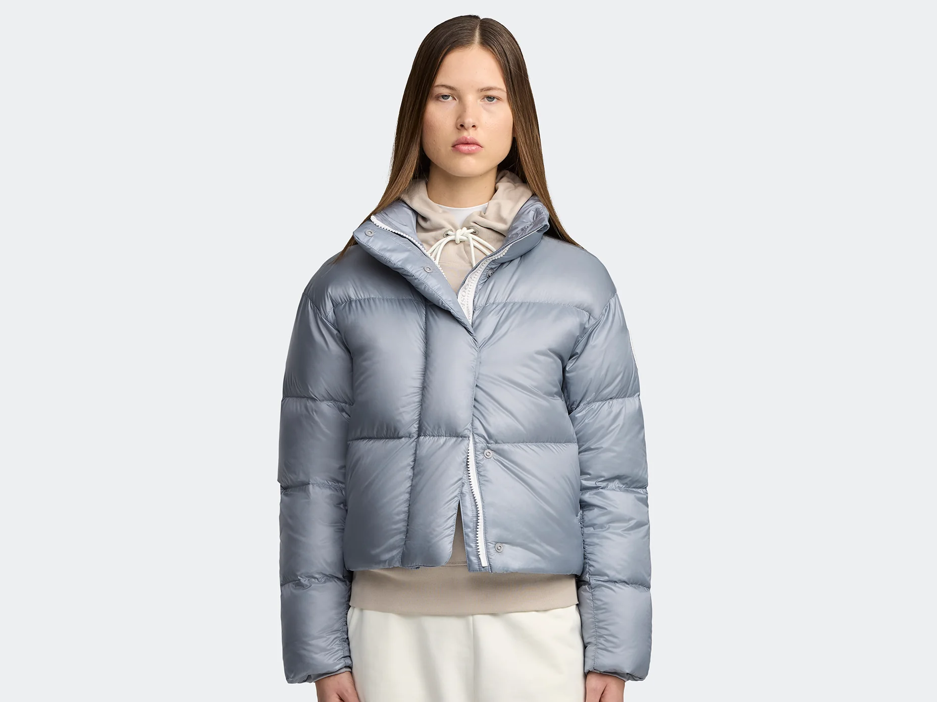 Cypress Cropped Puffer White Label