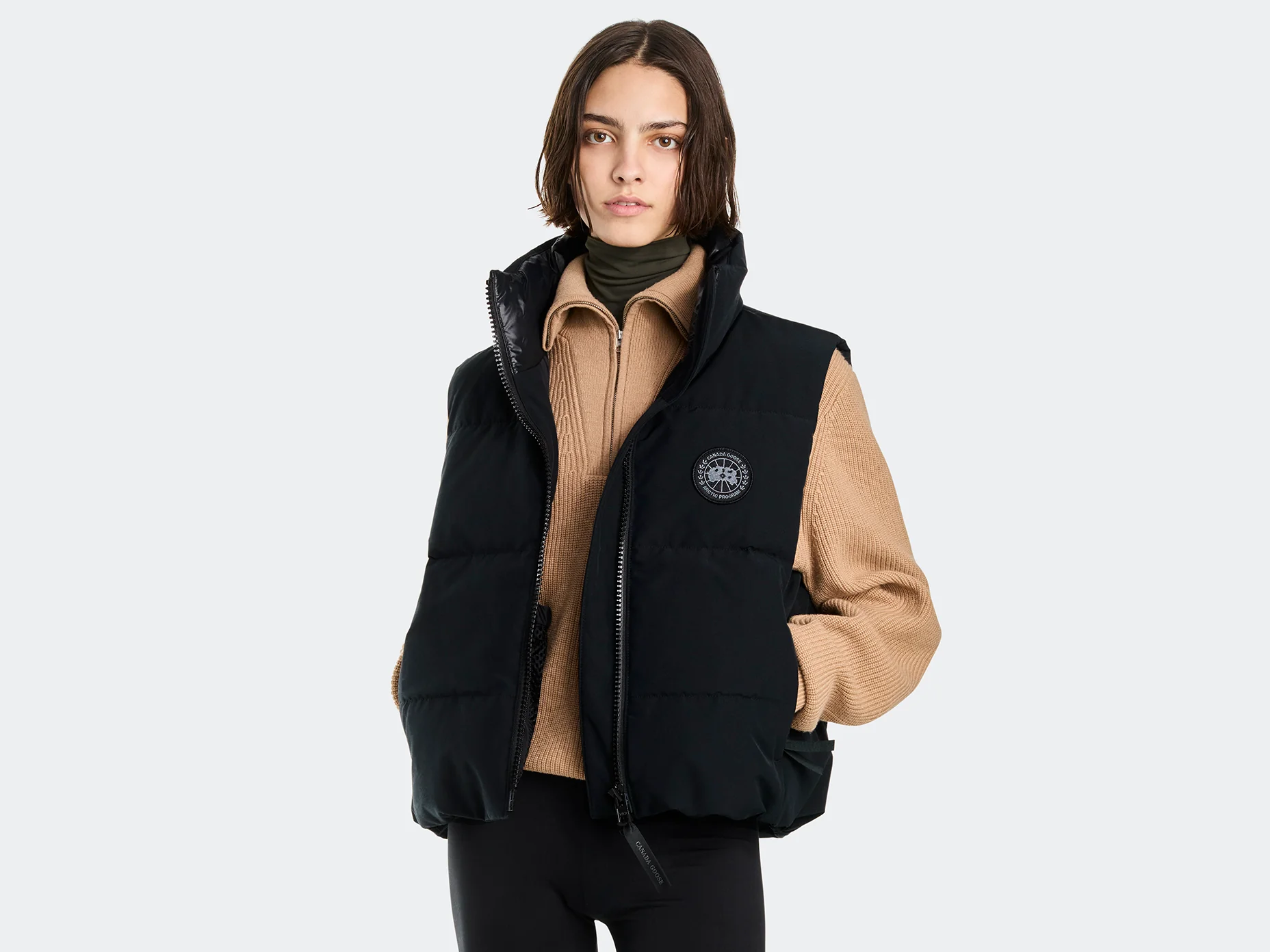 Grandview Cropped Vest Black Label