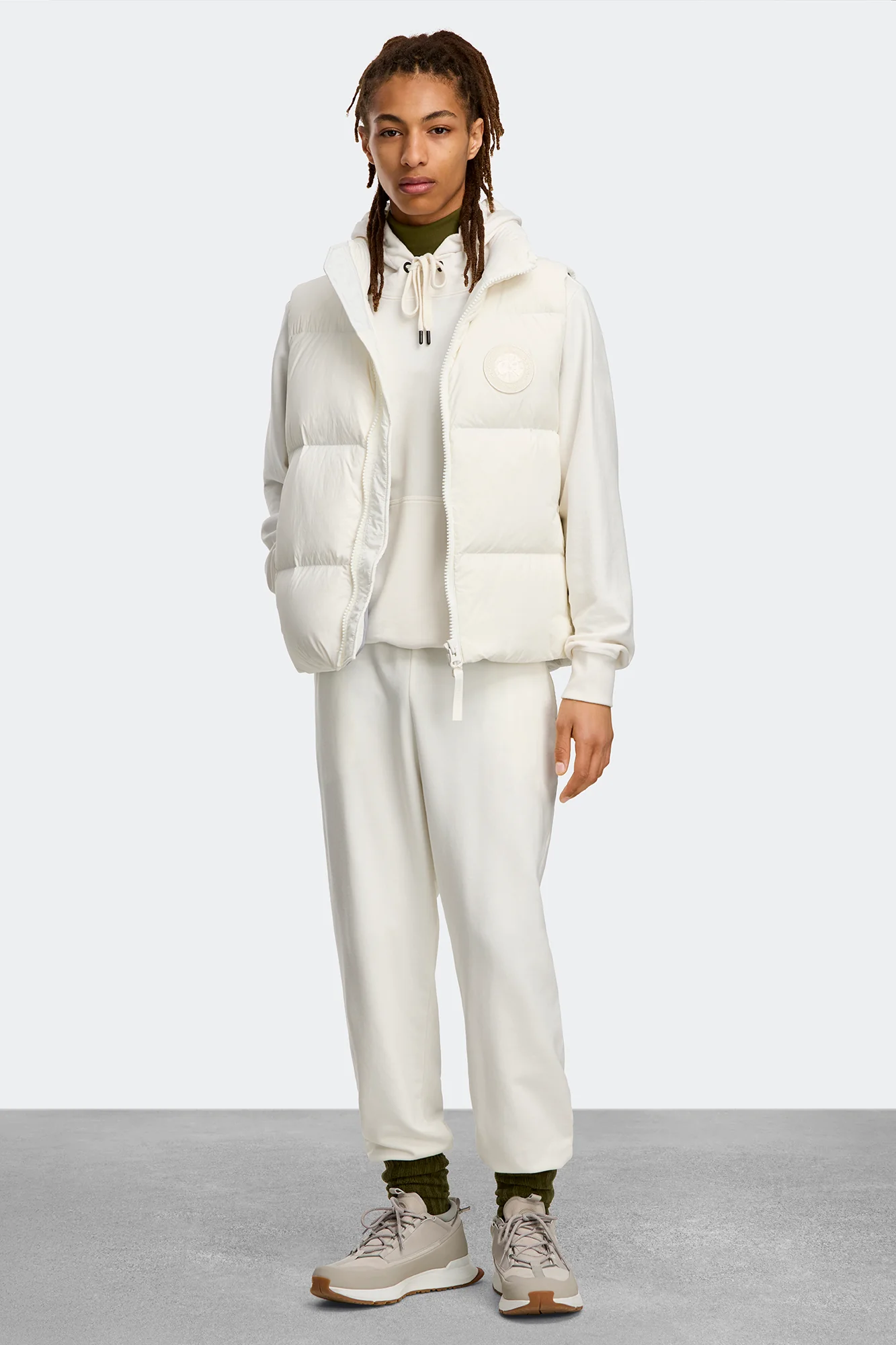 Lawrence Puffer Vest White Disc