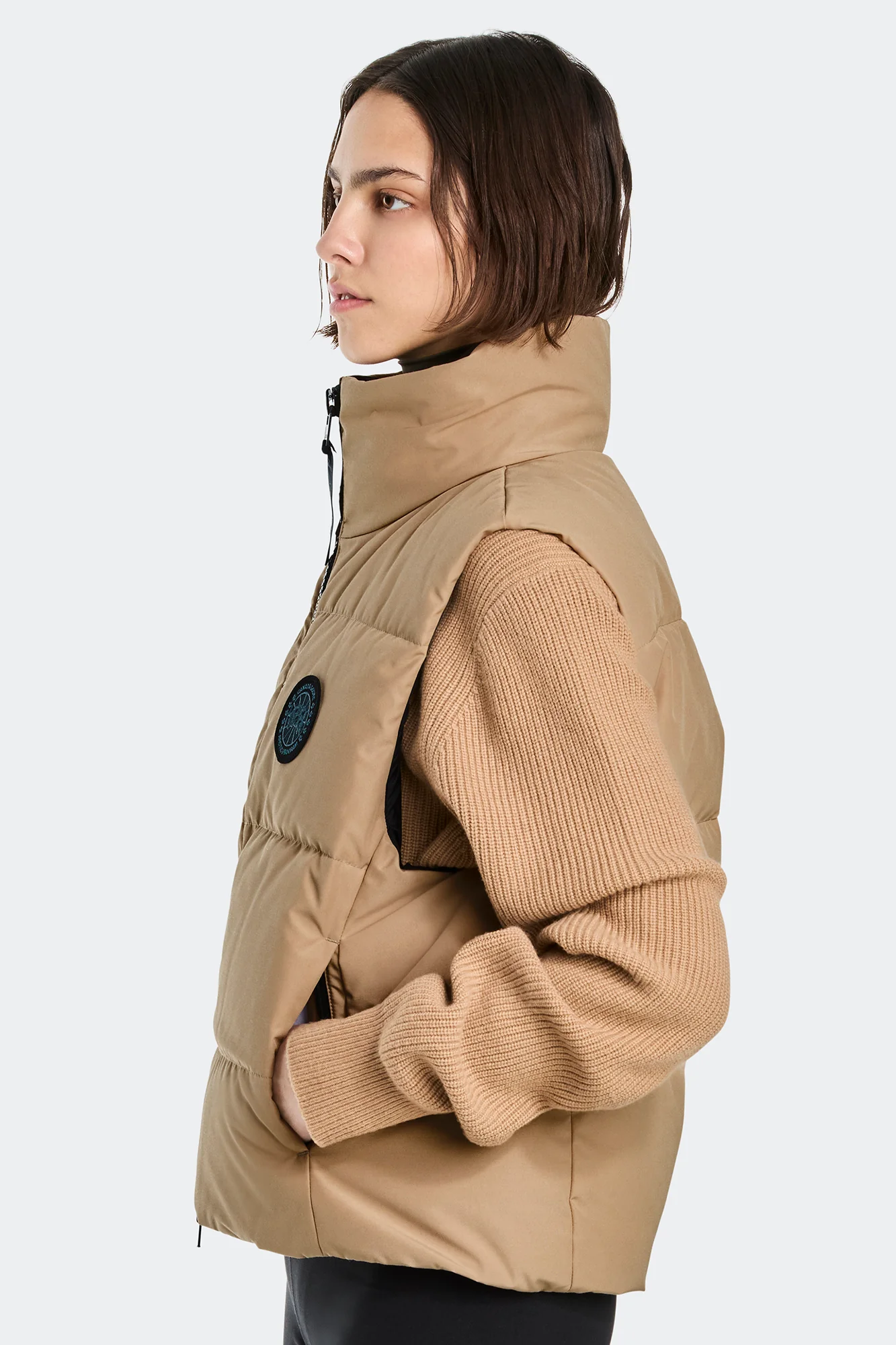 Grandview Cropped Vest Black Label