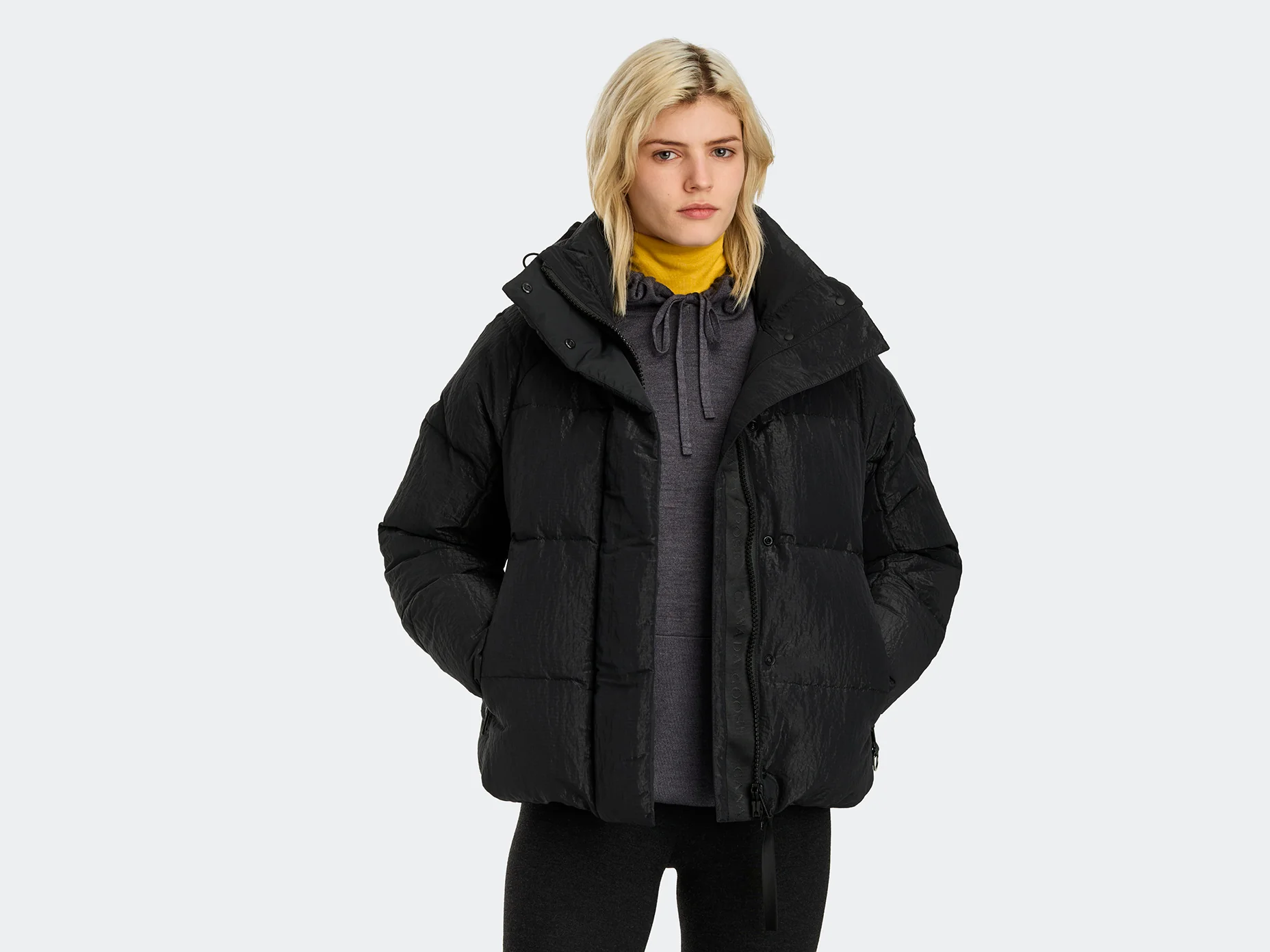 Junction Parka Black Label Shiny Crinkle