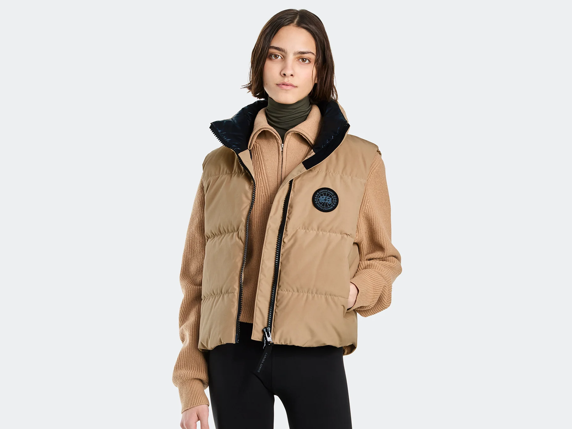 Grandview Cropped Vest Black Label